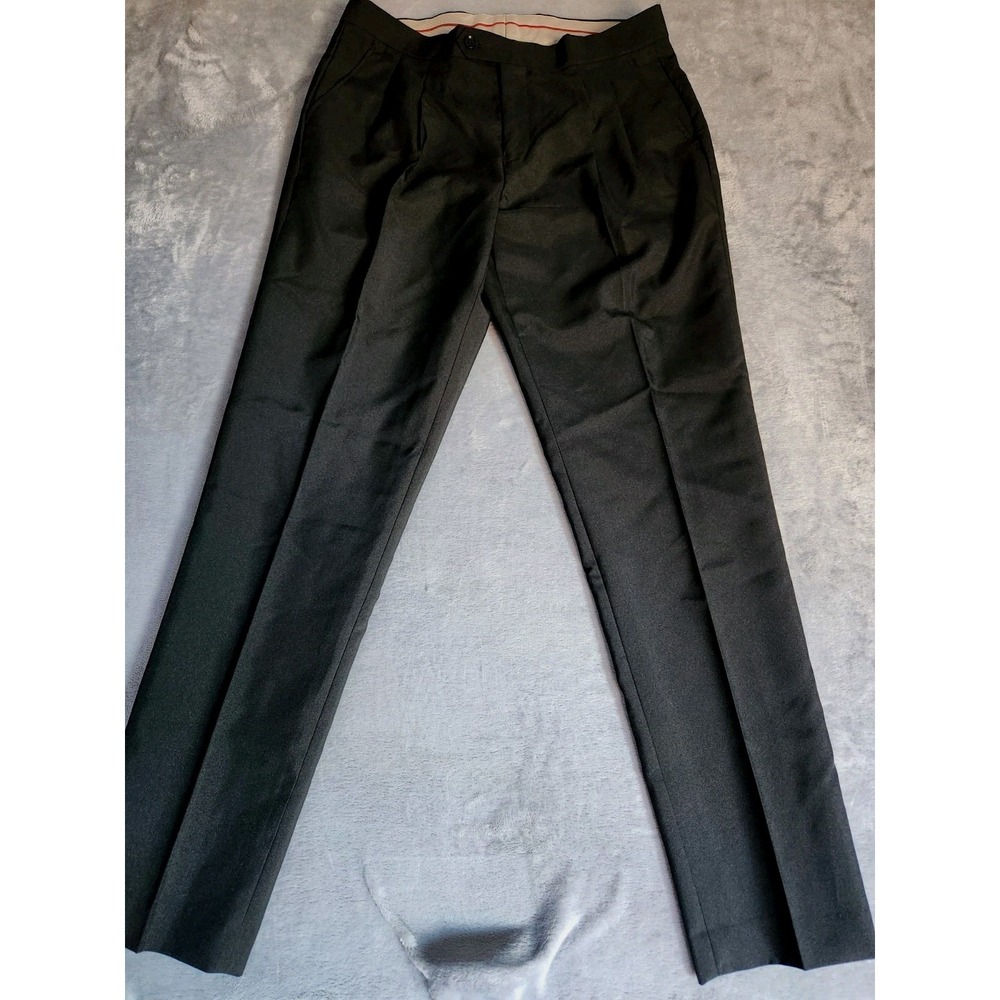 New Opposuits Pleated Front Pants Mens 32x33 Black Slacks